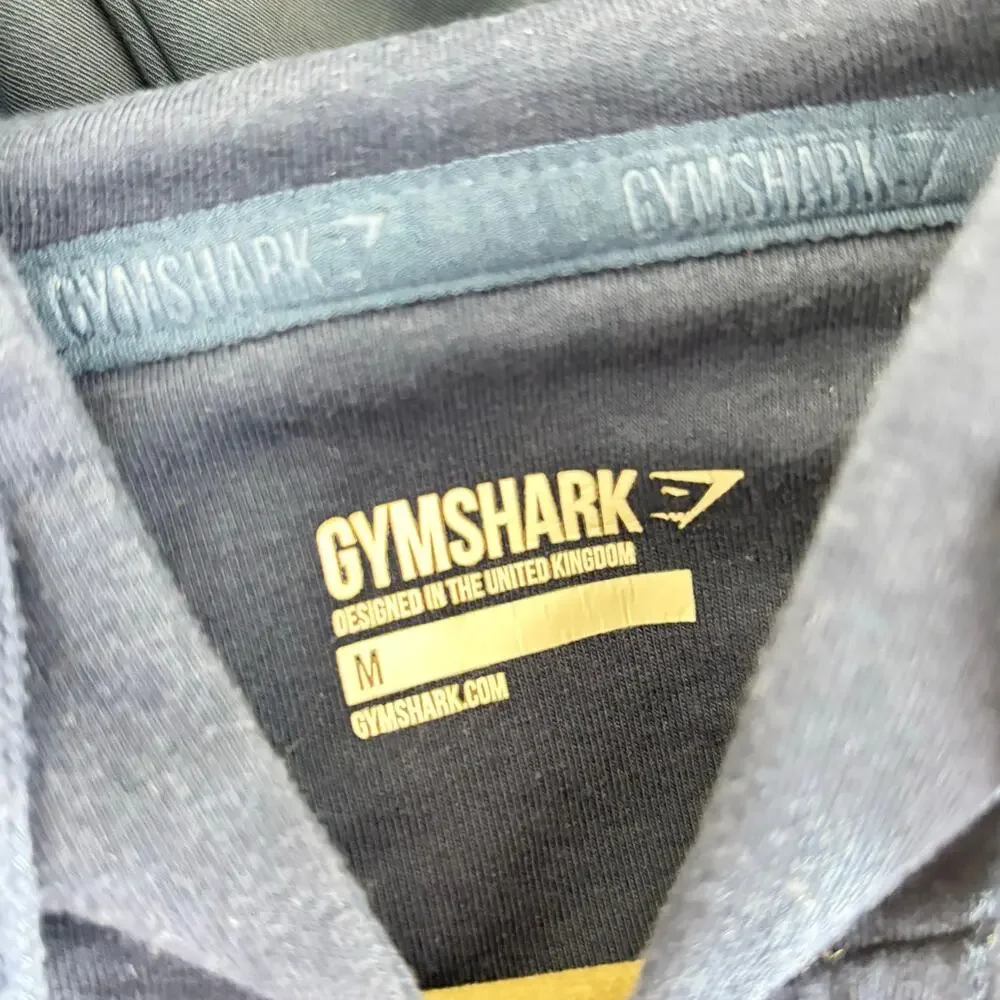 Gymshark Training Zip Hoodie Navy Medium Women Athletic Full Zip Sweatshirt - Picture 5 of 5